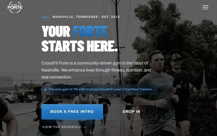 The CrossFit Forte home page